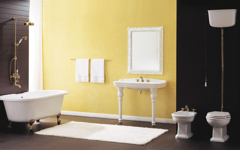 Victorian de Huber, salle de bains baroque, meubles de salle de bains, robinets de salle de bains, robinets rétro