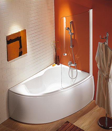 Petite salle de bain douche baignoire – salle de bains inspiration ...