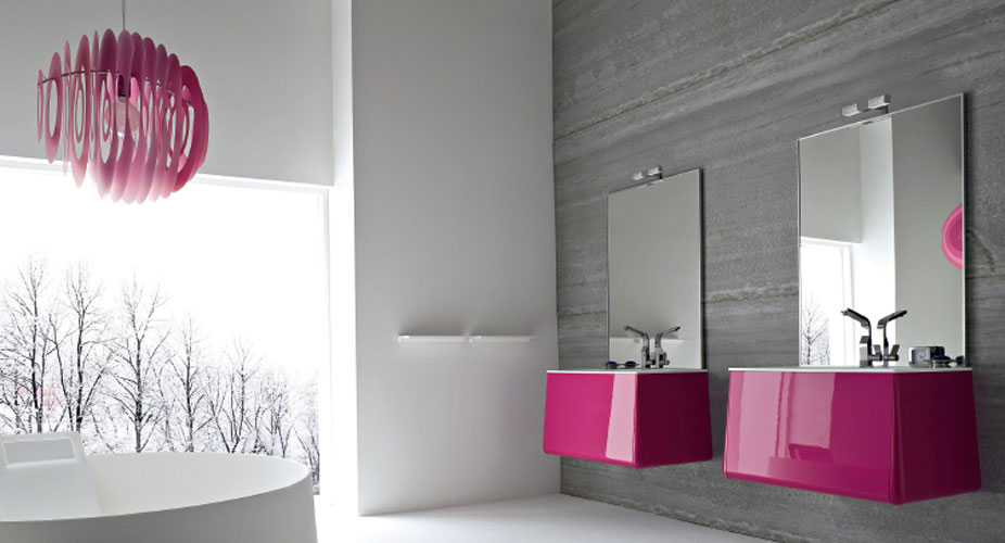 Birex-salle de bains rose