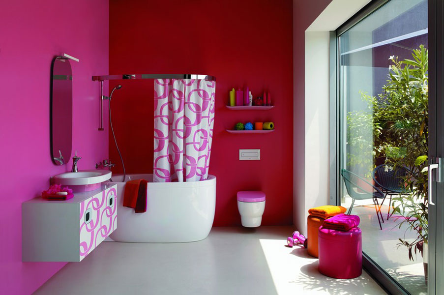 Mimo de Laufen-salle de bains colorée