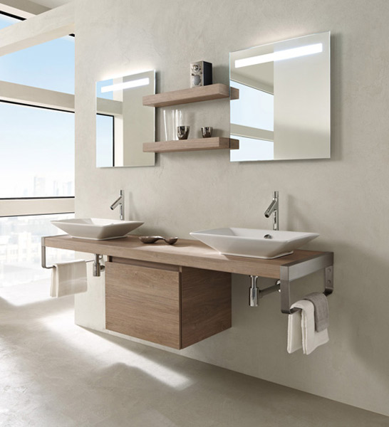 Projet salle de bain hauteur plan vasque hauteur évacuation et ... Meuble salle de bain double vasque a poser