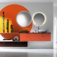 Inspiration : une salle de bains orange